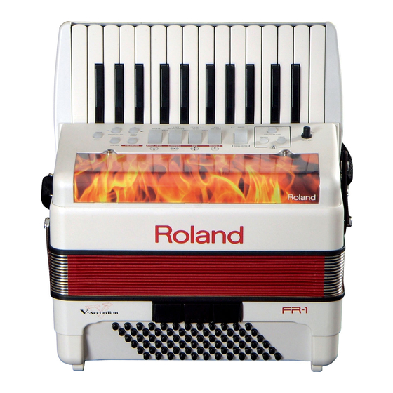 Roland V-Accordion FR-1 Manuales