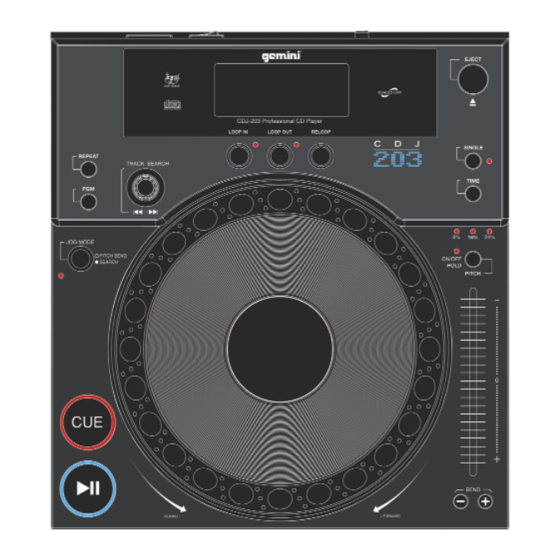 Gemini CDJ-02 Manuales