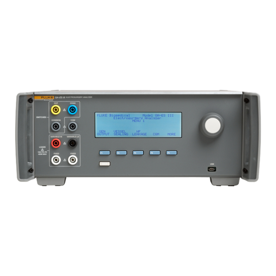 Fluke QA-ES III Manuales