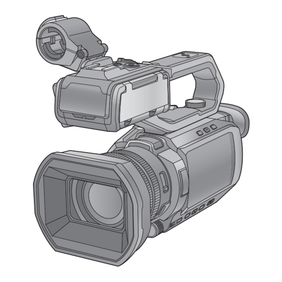 Panasonic HC-X2000 Instrucciones De Funcionamiento