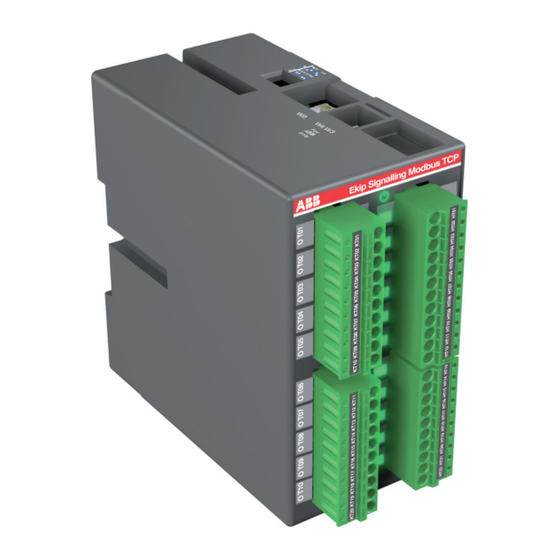 ABB Ekip Signalling Modbus TCP EMAX2 Instrucciones De Instalación Y De Servicio