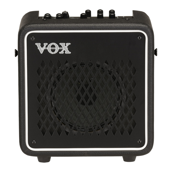 Vox MINI GO 3 Manual Del Usuario