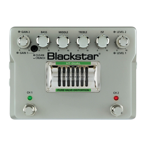 Blackstar Amplification HT-DUAL Manual Del Usuario