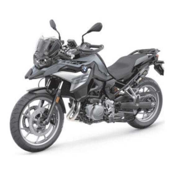 BMW Motorrad F 750 GS 2020 Manuales