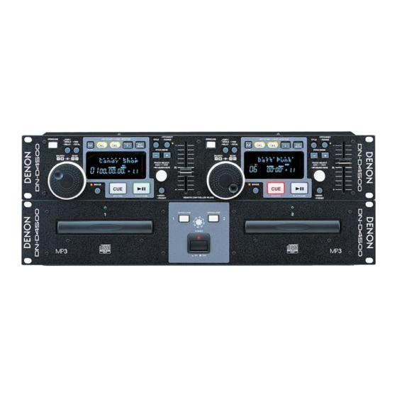 Denon DN-D4500 Instrucciones De Operación
