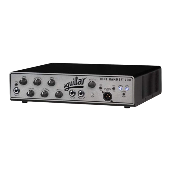Aguilar Tone Hammer 700 Manual De Instrucciones