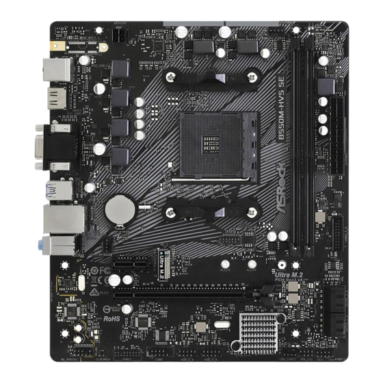 ASROCK B550M-HVS SE Manual De Instrucciones