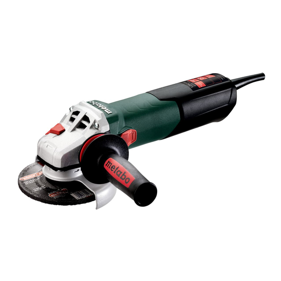 Metabo WA 12-125 Quick Instrucciones De Manejo