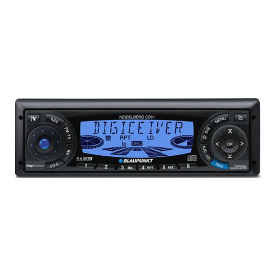 Blaupunkt Heidelberg CD51 Instrucciones De Instalación