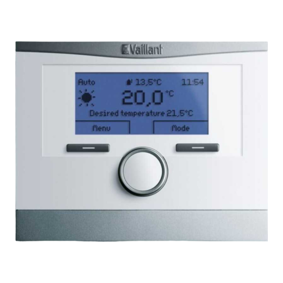 Vaillant multiMATIC VRC 700f/4 Instrucciones De Funcionamiento