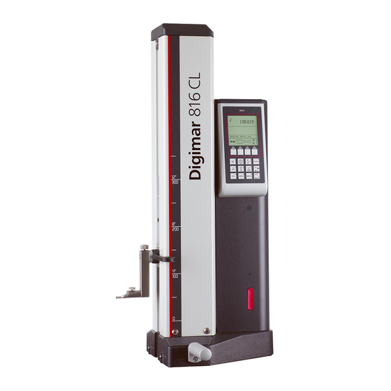 Mahr Digimar 816 CL Manual De Utilización