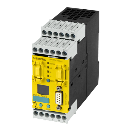 Siemens SIRIUS DP/AS-i F-Link Manuales