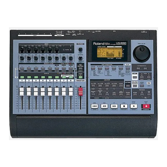 Roland VS-890 Manual Del Usuario