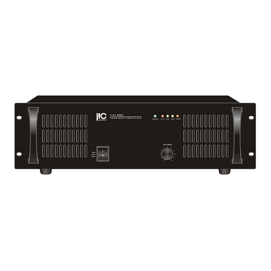 ITC T-61000 Manual De Operaciones