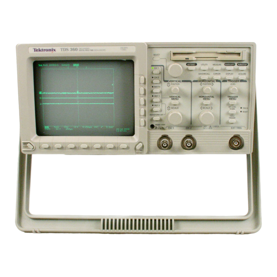 Tektronix TDS 360 Manual De Instrucciones