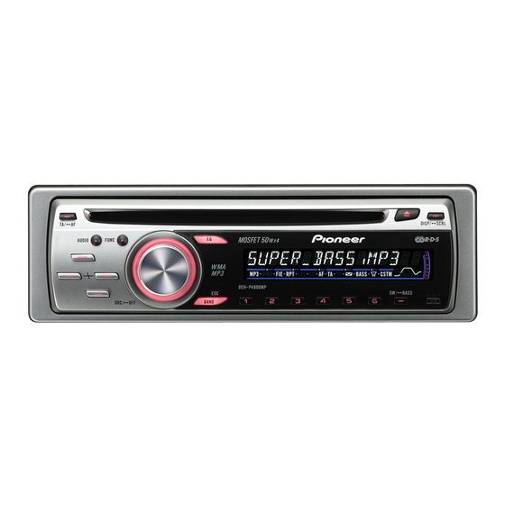 Pioneer DEH-P4800MP Manual De Instrucciones