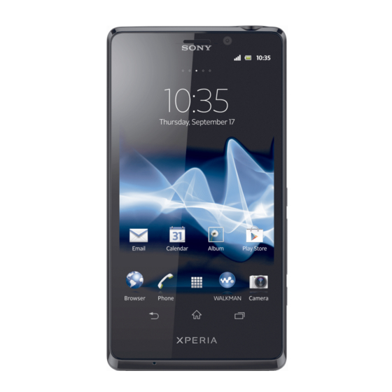 Sony Xperia T LT30p Guia Del Usuario