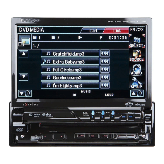 Kenwood KVT-614 Manual De Instrucciones