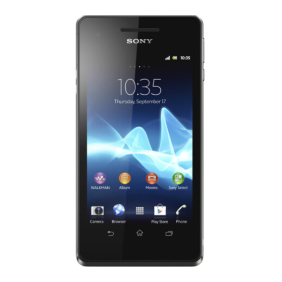 Sony Xperia V LT25i Guia Del Usuario