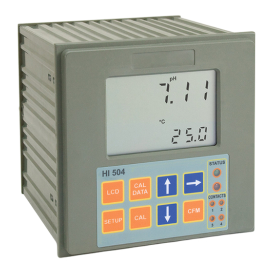 Hanna Instruments HI 504 Manual De Instrucciones
