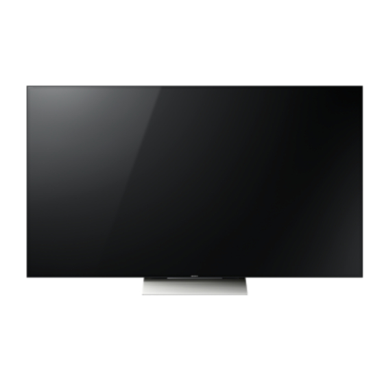 Sony BRAVIA KD-85XD85 Manuales