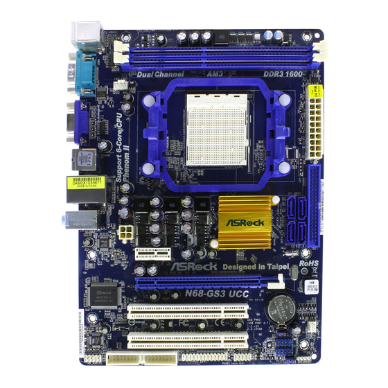 ASROCK N68-GS3 UCC Manual Del Usuario