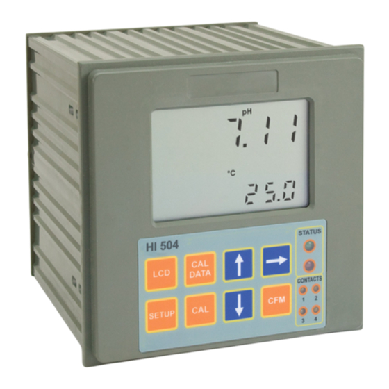 Hanna Instruments HI 504 Manual De Instrucciones