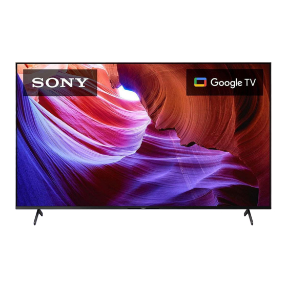 Sony BRAVIA KD-85X8K Serie Guía De Referencia