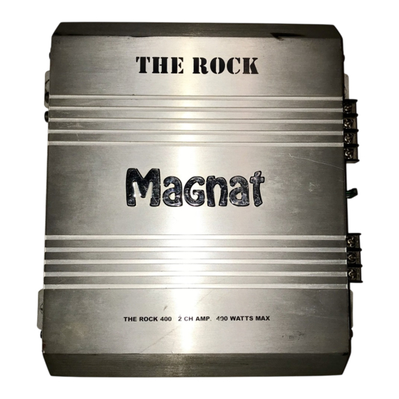 Magnat THE ROCK 400 Manual Del Usuario