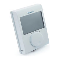 Siemens RDH100 Manual Del Usuario