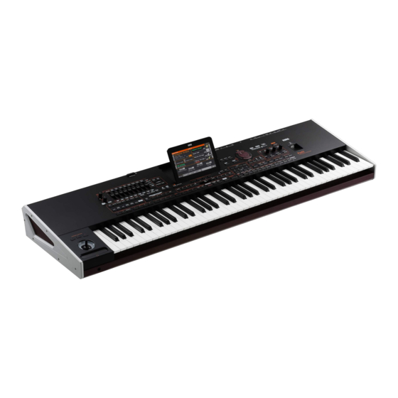Korg Pa4X Guía Rápida