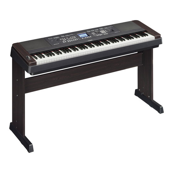 YAMAHA PORTABLEGRAND DGX650 MANUAL DE INSTRUCCIONES Descargar en PDF