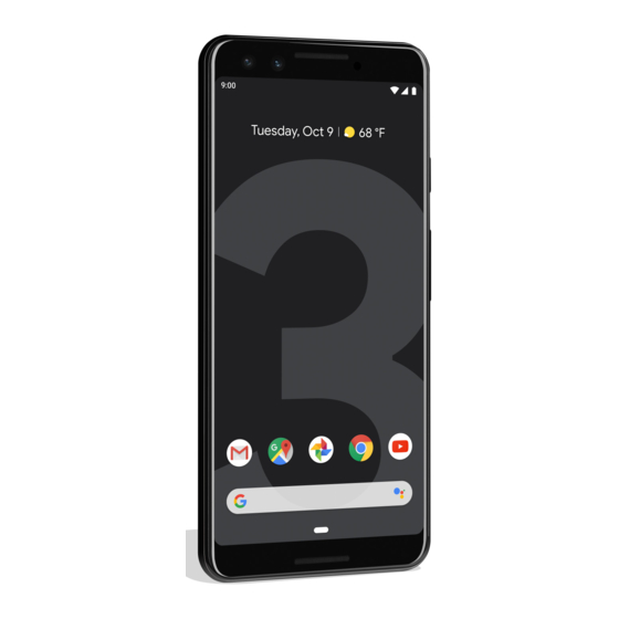 Google Pixel 3 Manual Del Usuario