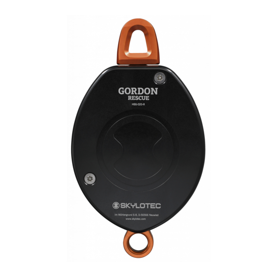 SKYLOTEC GORDON HSG-020 Instrucciones De Uso