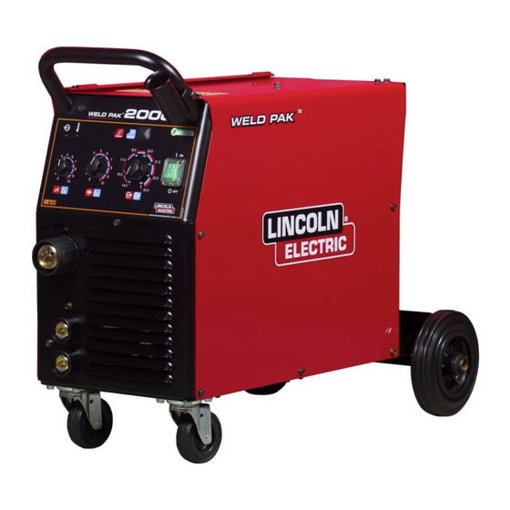 Lincoln Electric WELD PAK 2000 Manual De Instrucciones