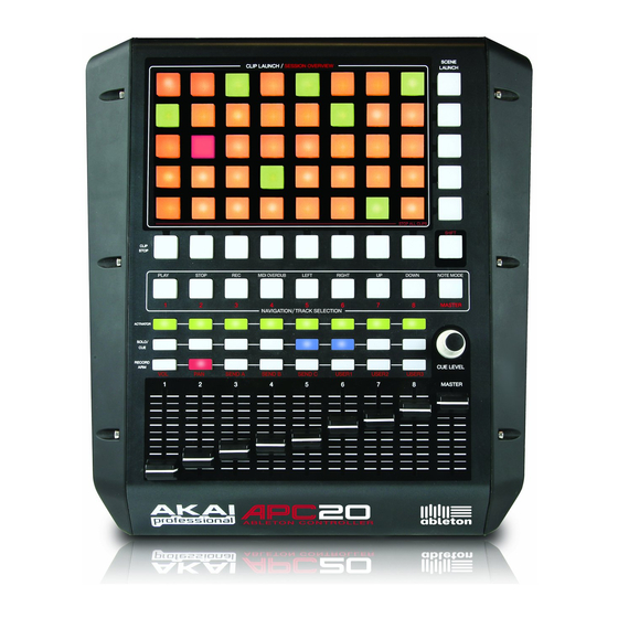 Akai Professional Ableton APC20 Manuales