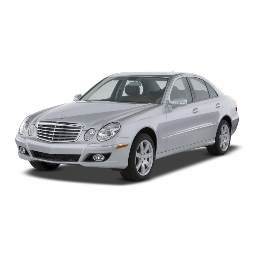 Mercedes-Benz E 2008 Serie Manual Del Operador