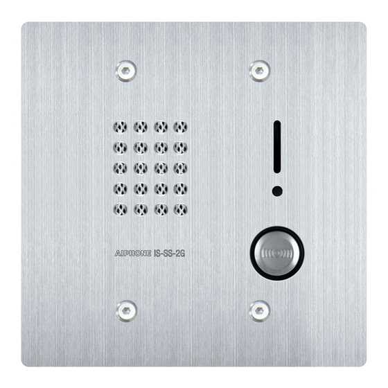 Aiphone IS Serie Manual De Funcionamiento
