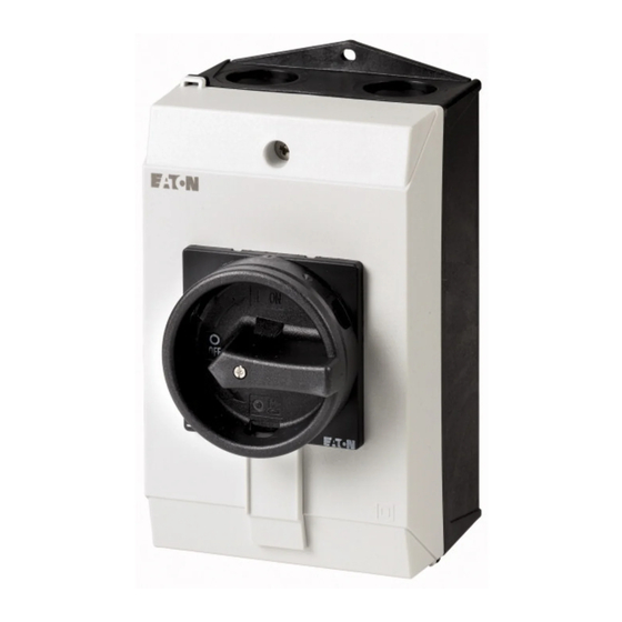 Eaton P1/I2 Serie Instrucciones De Montaje