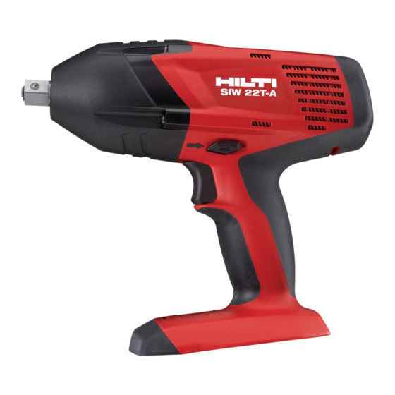 Hilti SIW 22T-A 1/2 Manual Del Usuario