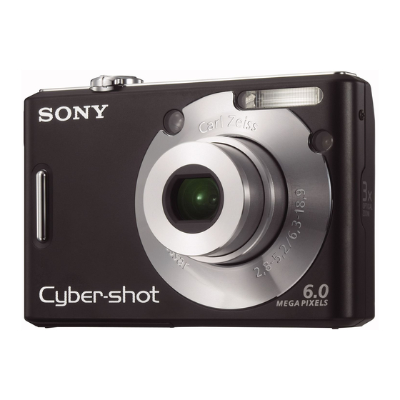 Sony Cyber-shot DSC-W40 Manuales