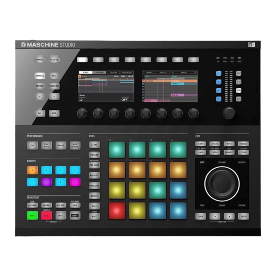 Native Instruments MASCHINE STUDIO Guía De Usuario