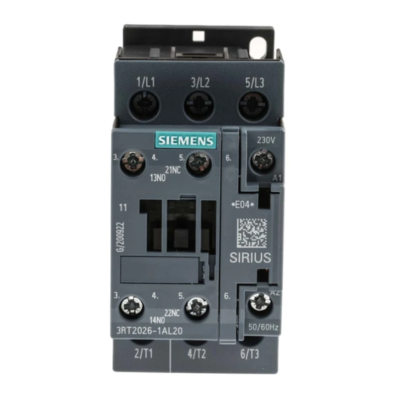 Siemens SIRIUS S2 Manual De Instrucciones