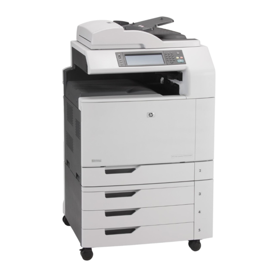 HP Color LaserJet CM6030 Serie Guía De Instalación Inicial
