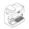 Saeco VIA VENETO C DLX ALU BLK COM004CL