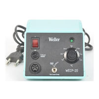 Weller WECP-20 Instrucciones Para El Manejo