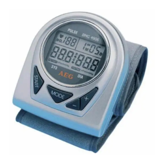 AEG BMG 4906 Instrucciones De Servicio