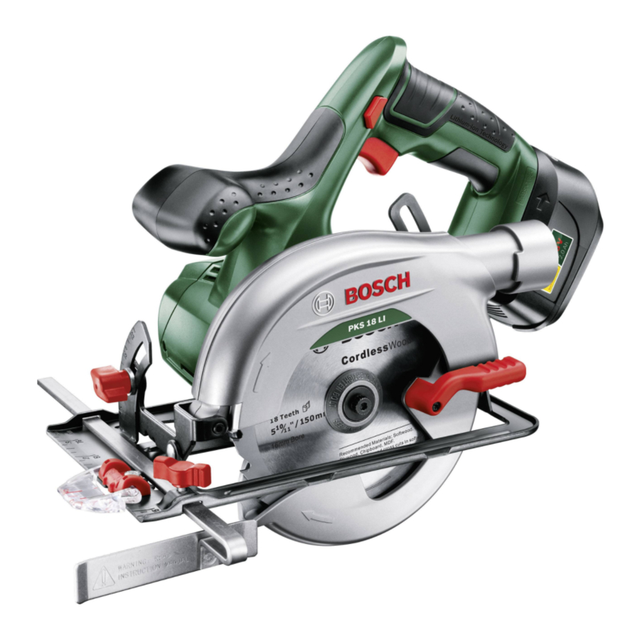 Bosch PKS 18 LI Manual Original