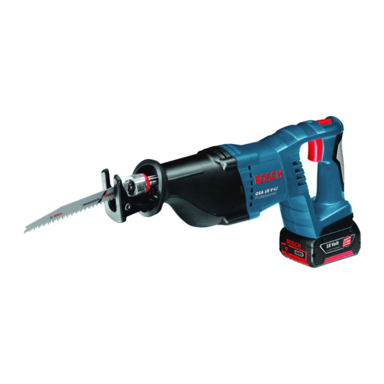 Bosch GSA 18 V-LI Professional Manual Original