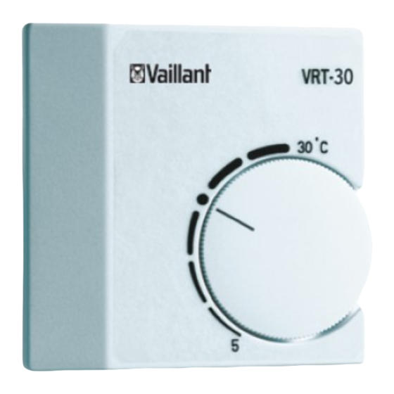 Vaillant VRT 30 Guia De Inicio Rapido